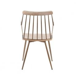 Preston Antique Copper Metal and White Washed Solid Wood Farmhouse Dining Chair by Lumisource -Cheap Lumisource Store antique copper metal white washed solid wood lumisource dining chairs ch preston ancuww 66 1000