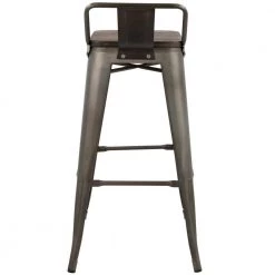 Oregon Antique and Espresso Low Back Bar Stool (Set of 2) by Lumisource -Cheap Lumisource Store antique espresso lumisource bar stools bs orlb an e2 66 1000