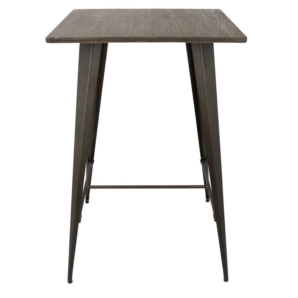 Oregon Antique and Espresso Pub Table by Lumisource 4 Oregon Antique and Espresso Pub Table by Lumisource - Image 2