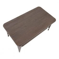 Oregon Industrial-Farmhouse Antique Metal and Espresso Wood Coffee Table by Lumisource -Cheap Lumisource Store antique espresso lumisource coffee tables tc or1936 ane 76 1000