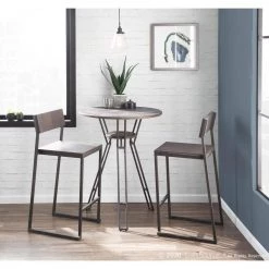 Folia Industrial Counter Height Dining Table in Antique Metal and Espresso Wood by Lumisource 15 Folia Industrial Counter Height Dining Table in Antique Metal and Espresso Wood by Lumisource -Cheap Lumisource Store antique espresso lumisource kitchen dining tables t36 folia ane 31 1000