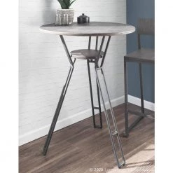 Folia Industrial Counter Height Dining Table in Antique Metal and Espresso Wood by Lumisource 12 Folia Industrial Counter Height Dining Table in Antique Metal and Espresso Wood by Lumisource -Cheap Lumisource Store antique espresso lumisource kitchen dining tables t36 folia ane c3 1000