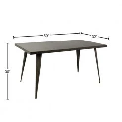 Austin 60 in. Antique Dining Table by Lumisource -Cheap Lumisource Store antique lumisource kitchen dining tables dt tw au6032 an 40 1000