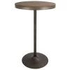 Dakota Industrial Antique Brown Metal Adjustable Bar Table Bamboo Top by Lumisource -Cheap Lumisource Store antique metal brown lumisource bar tables bt dak an bn 64 1000