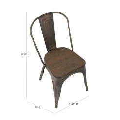 Oregon Antique and Dark Espresso Dining Chair (Set of 2) by Lumisource -Cheap Lumisource Store antqiue dark espresso lumisource dining chairs dc tw or dkesp2 40 1000