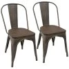 Oregon Antique and Dark Espresso Dining Chair (Set of 2) by Lumisource -Cheap Lumisource Store antqiue dark espresso lumisource dining chairs dc tw or dkesp2 64 1000