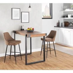 Odessa Black and Brown Counter Height Dining Table by Lumisource 15 Odessa Black and Brown Counter Height Dining Table by Lumisource -Cheap Lumisource Store black brown lumisource kitchen dining tables t36 odesa bk bn 31 1000
