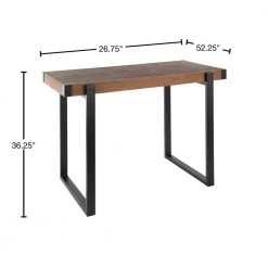 Odessa Black and Brown Counter Height Dining Table by Lumisource 11 Odessa Black and Brown Counter Height Dining Table by Lumisource -Cheap Lumisource Store black brown lumisource kitchen dining tables t36 odesa bk bn 40 1000
