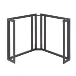 46 in. Corner Black/Espresso Computer Desk with Open Back by Lumisource -Cheap Lumisource Store black espresso lumisource computer desks ofd croman bkes 77 1000