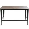 48 in. Rectangular Black/Espresso Writing Desk with Open Storage by Lumisource