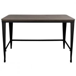 48 in. Rectangular Black/Espresso Writing Desk with Open Storage by Lumisource -Cheap Lumisource Store black espresso lumisource writing desks ofd pia bk e 77 1000