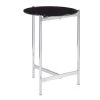 Chloe Contemporary Side Table in Chrome with Black Glass Top by Lumisource -Cheap Lumisource Store black glass chrome lumisource end side tables tb chloe bk 64 1000
