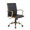 Master Gold with Black Faux Leather Adjustable Office Chair by Lumisource -Cheap Lumisource Store black gold lumisource task chairs oc mstr au bk 64 1000