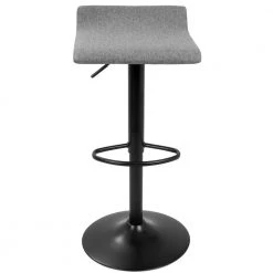 Ale XL Black and Gray Adjustable Height Bar Stool (Set of 2) by Lumisource -Cheap Lumisource Store black gray lumisource bar stools bs alexl bk gy2 31 1000