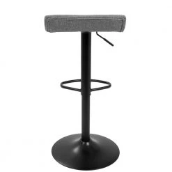 Ale XL Black and Gray Adjustable Height Bar Stool (Set of 2) by Lumisource -Cheap Lumisource Store black gray lumisource bar stools bs alexl bk gy2 66 1000