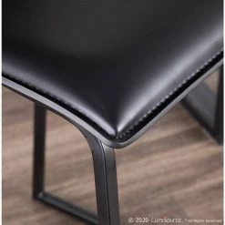 Mara 26 in. Black Faux Leather and Black Metal Counter Stool (Set of 2) by Lumisource 13 Mara 26 in. Black Faux Leather and Black Metal Counter Stool (Set of 2) by Lumisource -Cheap Lumisource Store black lumisource bar stools b26 maraup bkbk2 c3 1000