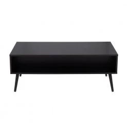 Bora Bora 23 .25 in. Black Rectangle Wood Coffee Table with Sliding Drawer and Rattan Accent by Lumisource 12 Bora Bora 23 .25 in. Black Rectangle Wood Coffee Table with Sliding Drawer and Rattan Accent by Lumisource -Cheap Lumisource Store black lumisource coffee tables tc bora bk 66 1000