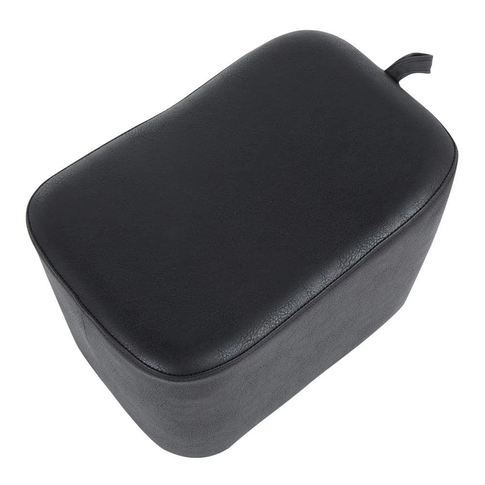 May Contemporary Ottoman in Black Faux Leather by Lumisource 5 May Contemporary Ottoman in Black Faux Leather by Lumisource - Image 3