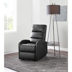 Dormi Black Faux Leather Recliner Chair by Lumisource -Cheap Lumisource Store black lumisource recliners rcl dormi bk 31 1000