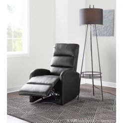 Dormi Black Faux Leather Recliner Chair by Lumisource -Cheap Lumisource Store black lumisource recliners rcl dormi bk 77 1000