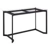 Masters 47.25 in. Black Steel and Clear Glass Rectangular Writing Desk by Lumisource -Cheap Lumisource Store black steel and clear glass lumisource writing desks ofd mstr bkcl 64 1000