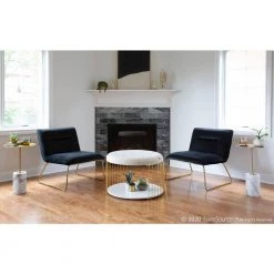 Casper Gold Accent Chair in Black Velvet by Lumisource -Cheap Lumisource Store black velvet lumisource accent chairs chr casper auvbk 31 1000