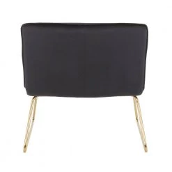 Casper Gold Accent Chair in Black Velvet by Lumisource -Cheap Lumisource Store black velvet lumisource accent chairs chr casper auvbk 66 1000