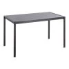 Fuji 27.75 in. Rectangular Black Wood & Black Metal Dining Table (Seats 6) by Lumisource -Cheap Lumisource Store black wood black metal lumisource kitchen dining tables dt fuji4728 bkbk 64 1000
