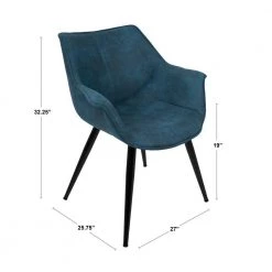 Wrangler Blue Accent Chair (Set of 2) by Lumisource 14 Wrangler Blue Accent Chair (Set of 2) by Lumisource -Cheap Lumisource Store blue lumisource accent chairs ch wrng bu2 c3 1000