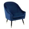 Matisse Blue Velvet Accent Chair by Lumisource -Cheap Lumisource Store blue lumisource accent chairs chr matse bk bu 64 1000