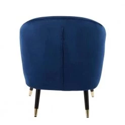 Matisse Blue Velvet Accent Chair by Lumisource -Cheap Lumisource Store blue lumisource accent chairs chr matse bk bu 66 1000