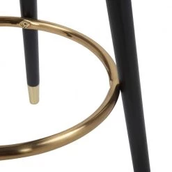 Cavalier 26 in. Blue Velvet and Black Wood Backless Counter Stool (Set of 2) by Lumisource -Cheap Lumisource Store blue velvet lumisource bar stools b26 cavler bkvbu2 4f 1000