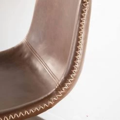 Duke Brown Faux Leather and Antique Metal Adjustable Bar Stool (Set of 2) by Lumisource -Cheap Lumisource Store brown antique lumisource bar stools bs duke anbn2 c3 1000