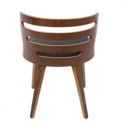 Cosi Brown Faux Leather Dining/Accent Chair with Walnut by Lumisource -Cheap Lumisource Store brown faux leather walnut lumisource dining chairs ch cosi wl bn 66 1000