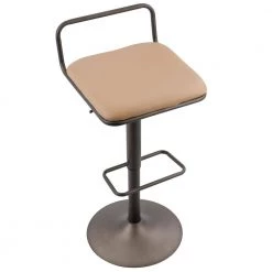 Beta Industrial Antique and Camel Faux Leather Bar Stool (Set of 2) by Lumisource 12 Beta Industrial Antique and Camel Faux Leather Bar Stool (Set of 2) by Lumisource -Cheap Lumisource Store camel antique brown lumisource bar stools bs beta an cam2 a0 1000