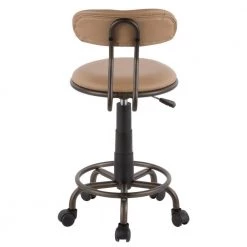 Swift Antique Metal and Camel Faux Leather Task Chair by Lumisource 14 Swift Antique Metal and Camel Faux Leather Task Chair by Lumisource -Cheap Lumisource Store camel antique lumisource task chairs oc swft an cam 66 1000