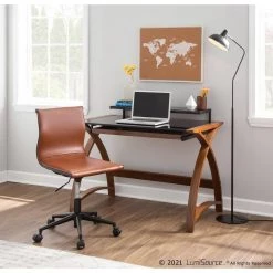 Mirage Adjustable Camel Faux Leather and Black Metal Task Chair by Lumisource 11 Mirage Adjustable Camel Faux Leather and Black Metal Task Chair by Lumisource -Cheap Lumisource Store camel faux leather black metal lumisource task chairs oc mirage bkcam 31 1000