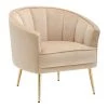 Tania Champagne Velvet and Gold Metal Accent Chair by Lumisource -Cheap Lumisource Store champagne lumisource accent chairs chr tania au chmp 64 1000