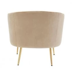 Tania Champagne Velvet and Gold Metal Accent Chair by Lumisource -Cheap Lumisource Store champagne lumisource accent chairs chr tania au chmp 66 1000