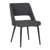 Valencia Charcoal Fabric and Black Steel Side Chair by Lumisource -Cheap Lumisource Store charcoal fabric black steel lumisource dining chairs ch valencia bkchar 64 1000