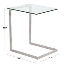 Zenn 15.75 in. Clear Glass and Black Wood Square Nesting Table by Lumisource 16 Zenn 15.75 in. Clear Glass and Black Wood Square Nesting Table by Lumisource -Cheap Lumisource Store clear glass black wood lumisource nesting tables tb zennest bk c3 1000