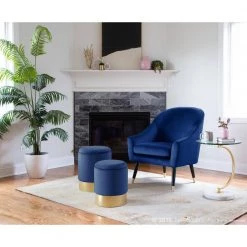 White Marble, Gold Metal, and Clear Glass C-Shaped Contemporary End Table by Lumisource -Cheap Lumisource Store clear glass gold white marble lumisource end side tables tb c wau c3 1000