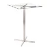 Fuji Stainless Steel Square Bar Table with Clear Glass Top by Lumisource 1 Fuji Stainless Steel Square Bar Table with Clear Glass Top by Lumisource -Cheap Lumisource Store clear glass lumisource bar tables bt fujisq ss gl 64 1000