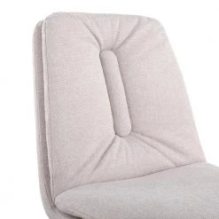 Smith Cream Fabric & Black Steel Dining Chair (Set of 2) by Lumisource -Cheap Lumisource Store cream fabric black steel lumisource dining chairs ch smith bkcr2 c3 1000