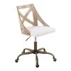 Charlotte Cream Fabric & White Washed Wood Task Chair by Lumisource -Cheap Lumisource Store cream fabric white washed wood lumisource task chairs oc charlot wwcr 64 1000
