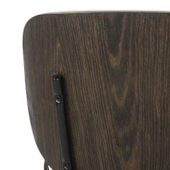 Indy Lombardi Cream Faux Leather and Dark Walnut Wood Side Chair by Lumisource -Cheap Lumisource Store cream faux leather dark walnut wood lumisource dining chairs ch indylmb bkcr 4f 1000