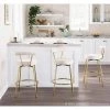 Rhonda 26 in.Cream Velvet and Gold Metal Glam Counter Stool (Set of 2) by Lumisource 1 Rhonda 26 in.Cream Velvet and Gold Metal Glam Counter Stool (Set of 2) by Lumisource -Cheap Lumisource Store cream gold lumisource bar stools b26 rhonda aucr2 64 1000