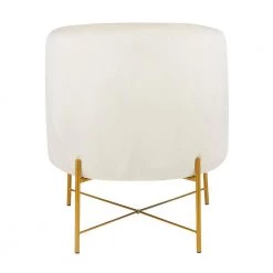 Chloe Cream Velvet and Gold Accent Chair by Lumisource -Cheap Lumisource Store cream lumisource accent chairs chr chloe auvcr 66 1000