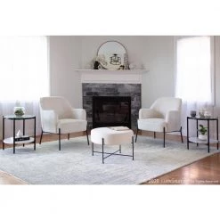 Daniella Cream Accent Chair by Lumisource -Cheap Lumisource Store cream lumisource accent chairs chr daniella bkcr 4f 1000