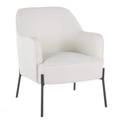 Daniella Cream Accent Chair by Lumisource